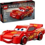 LEGO Speed Champions Lightning McQueen Building Toys, Easter Basket Gifts for Kids, Disney Pixar Cars - 77255