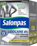 Salonpas LIDOCAINE Pain Relieving Maximum Strength Gel 15Patch - Image 3