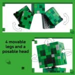 LEGO Minecraft The Creeper Kids Building Toy - Minecraft Toy for Boys & Girls, Ages 10+ - Room Decor for Gamers w/ 1st Version Creeper Minifigure - Gift for Birthdays - 21276 - Image 5