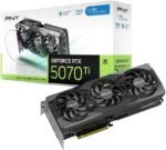PNY - GeForce RTX 5070 Ti 16GB OC GDDR7 PCI Express 5.0 Graphics Card with Triple Fan - Black - Image 2