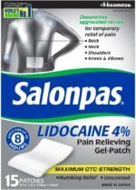 Salonpas LIDOCAINE Pain Relieving Maximum Strength Gel 15Patch