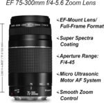 Canon EOS Rebel T7 Digital SLR Camera with EF-S 18-55mm + EF 75-300mm Daul Lens + SanDisk 64GB Memory Card + Tripod + Case + Wideangle Lenses + ZeeTech Accessory Bundle (21pc Bundle) - Image 4