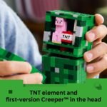LEGO Minecraft The Creeper Kids Building Toy - Minecraft Toy for Boys & Girls, Ages 10+ - Room Decor for Gamers w/ 1st Version Creeper Minifigure - Gift for Birthdays - 21276 - Image 3